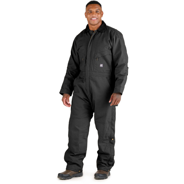 product variation Berne I417 Black insulated coverall with full-length brass leg zippers image