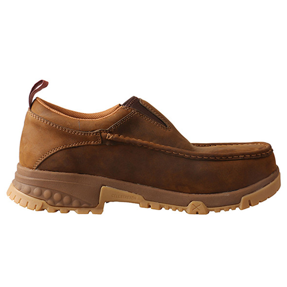product variation Open Box (Damaged package): TWISTED X Men's CellStretch Work Slip On, Color: Distressed Saddle, Size: 11, Width: M (MXCC003-11-M) image