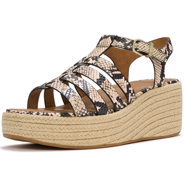 product variation FITFLOP Women's Platfform Snake Espadrille Fisherman Hazy Taupe/Black Sandals (A9J-E37) image