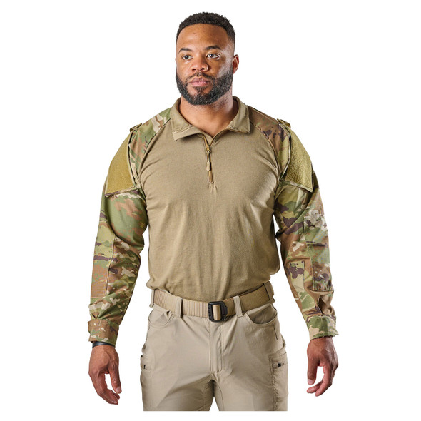 product variation Tru-Spec mens Scorpion OCP quarter zip combat shirt image