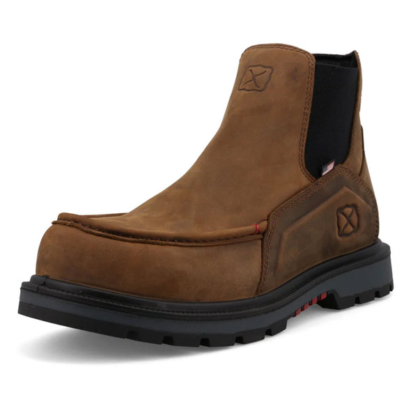 product variation TWISTED X 6in Work Chelsea Brown/Black Boot (MDAN001) image