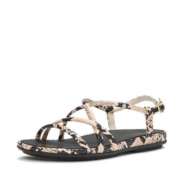 product variation FITFLOP Women's Gracie Snake Hazy Taupe/Black Sandals (ABH-E37) image
