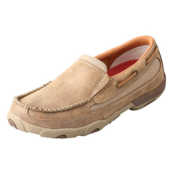 TWISTED X Womens Slip-on Driving Bomber Moccasins (WDMS005)