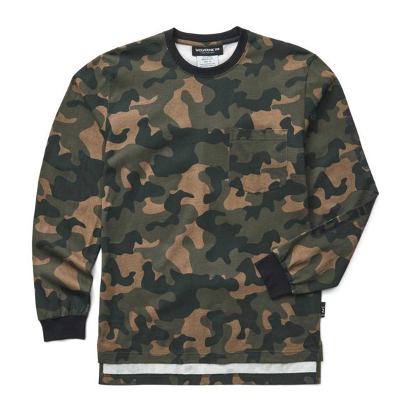 product variation WOLVERINE Men's FR Built Camo Print Camo LS Tee (W1214270-990) image