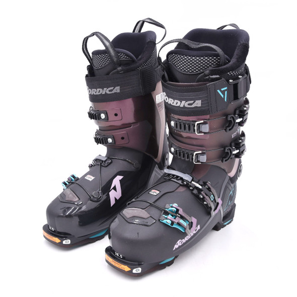 product variation Open Box (Great condition, limited use): NORDICA Women Unlimited 105 W Dyn Boots, Color: Black/Irid Purple/Red, Size: 26.5 (050P37004R5-26.5) image