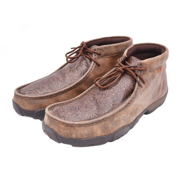 product variation Open Box (Great condition, limited use): TWISTED X Men's Driving Moccasins, Color: Brown/Brown Print, Size: 13, Width: M (MDM0059-13-M0 image