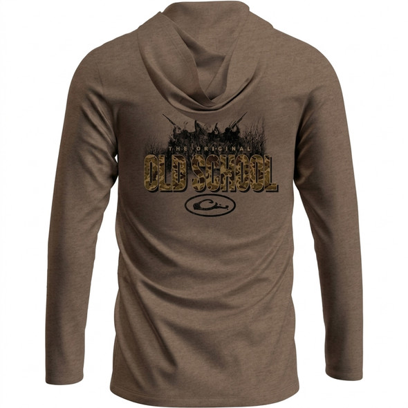 product variation DRAKE Men's Original Old School Graphic Savanna Tan Hoodie (DT8918) image