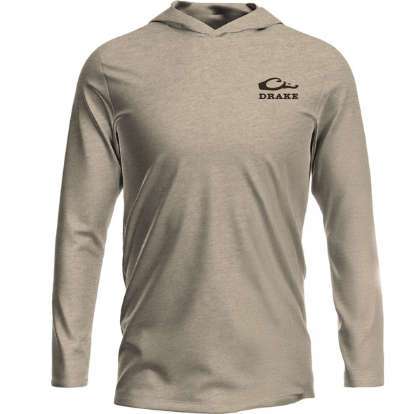 product variation DRAKE Men's Chocolate Lab Graphic Turtle Dove Hoodie (DT8920) image