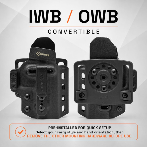product variation GRITR OMNI IWB/OWB Ambidextrous Kydex Holster Fits Smith & Wesson M&P Shield X image