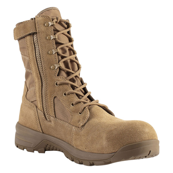 product variation BELLEVILLE Men's Spear Point 8in Coyote Brown Hot Weather Composite Toe Side-Zip Boot (BV508ZCT) image