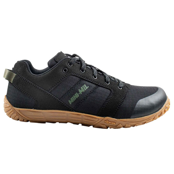product variation BELLEVILLE Men's Mini-Mil Black/Gum Low-Cut Barefoot Activity Shoe (MM002) image