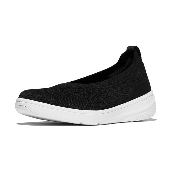 product variation Open Box (Damaged package): FITFLOP Super-Q Knit Ballet Flats, Color: Black, Size: 8.5 (E7B-001-065) image