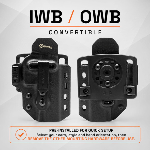 product variation GRITR OMNI IWB/OWB Ambidextrous Kydex Holster Fits HK VP9 / VP9A1 Series image