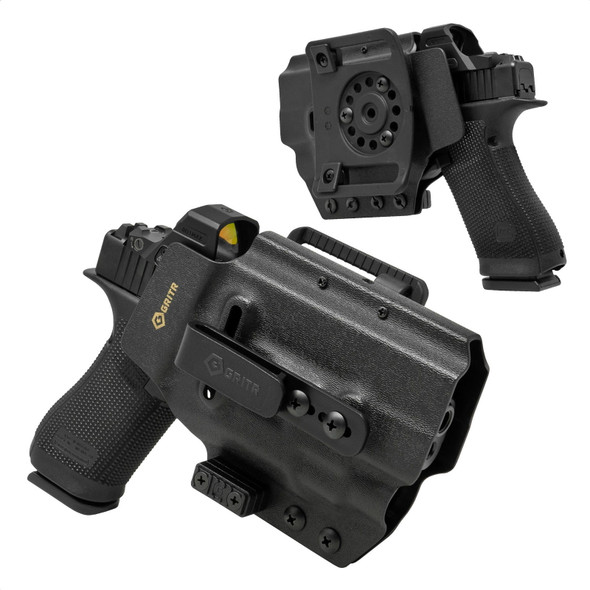 product variation GRITR OMNI IWB/OWB Ambidextrous Kydex Holster - TLR7/8 Required, Fits Glock, Sig, S&W & More image