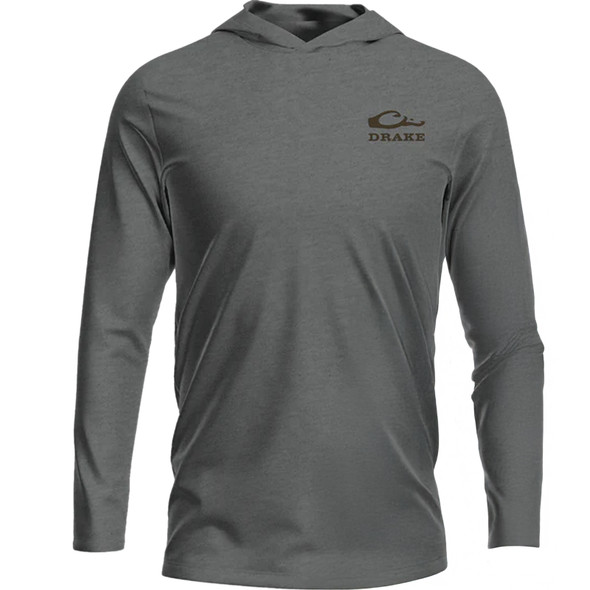 product variation DRAKE The Graphic LS T Circle Mallard Graphite Heather Hoodie (DT8916-GPH) image