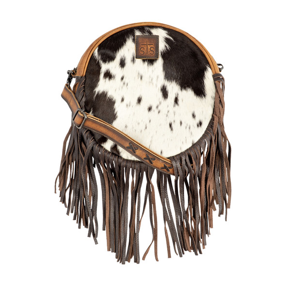 product variation STS Ranchwear Guadalupe Cowhide Sage Crossbody Bag (STS35748) image