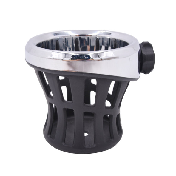 product variation Open Box (Great condition, limited use): CIRO Chrome Drink Holder With Aluminum Clamp Mount Harley-Davidson Models (50414) image