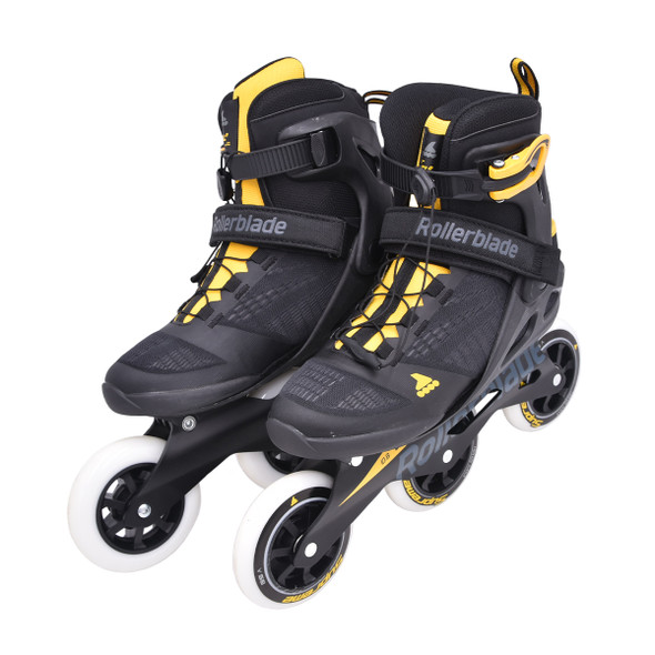 product variation Open Box (Great condition, limited use): Rollerblade MACROBLADE 100 3WD Color: BLACK/SAFFRON YELLOW, Size: 260 (07100200S25-260_2) image