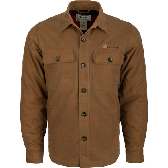 product variation DRAKE Men's McAlister Tan Waxed Cotton Jac-Shirt (MC7560) image