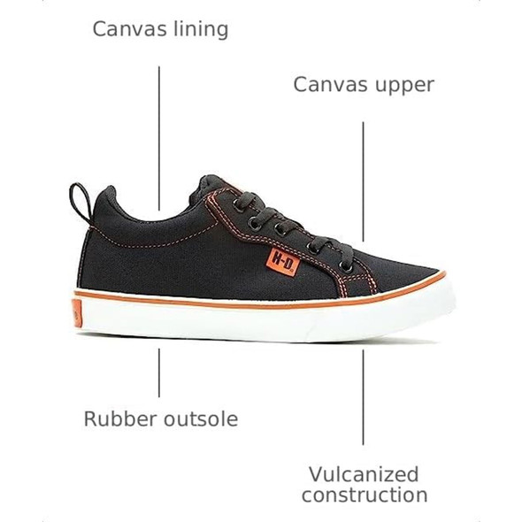 product variation HARLEY-DAVIDSON Women's Torland Black/Orange Shoes (D83497) image