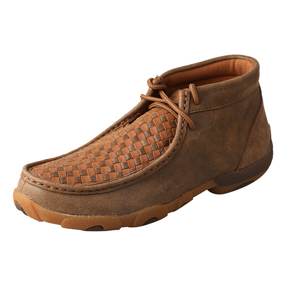 TWISTED X Womens Driving Bomber/Tan Moccasins (WDM0034)