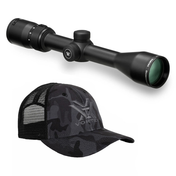 product variation VORTEX Diamondback 4-12x40mm Riflescope And Logo Cap (DBK-04-BDC+Hat) image