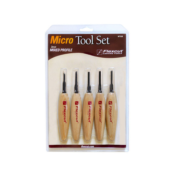 FLEXCUT 3mm Mixed Profile Micro Tool Set (MT930)