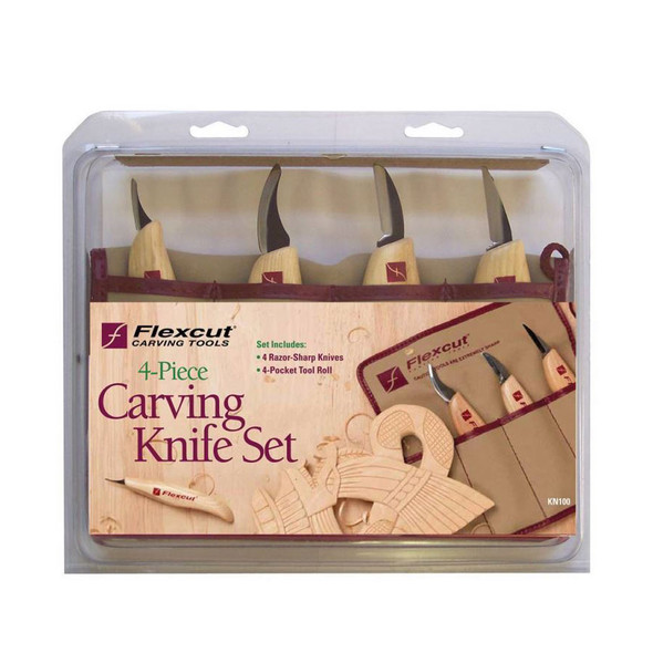 FLEXCUT 4-Piece Carving Knife Set (KN100)