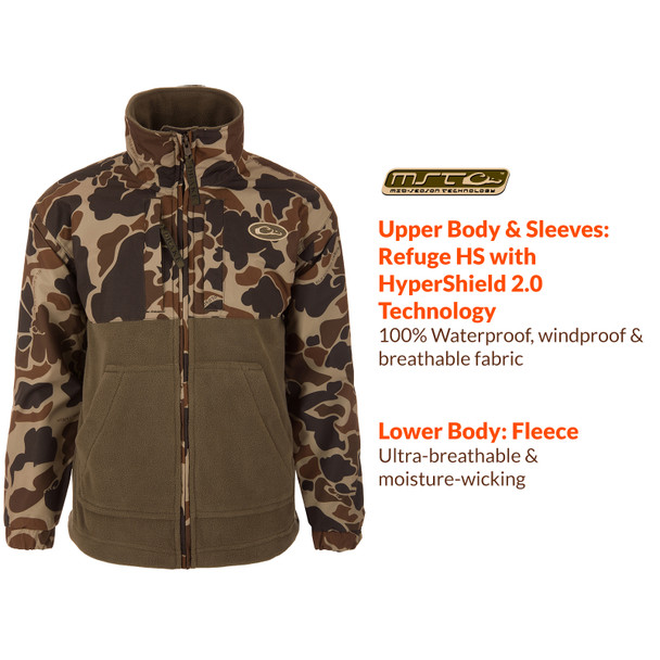 DRAKE Youth MST Eqwader Full Zip Jacket