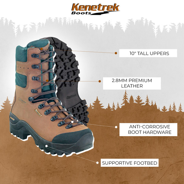 product variation KENETREK Mountain Guide 400 Brown Hiking Boots (KE-427-G4) image