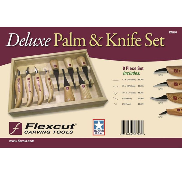 FLEXCUT Deluxe Palm & Knife Set (KN700)