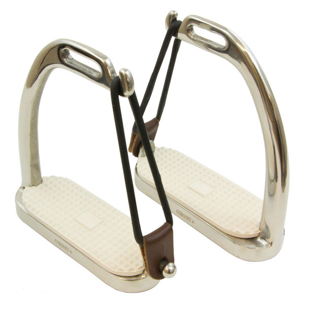 INTREPID INTERNATIONAL Fillis Peacock Stirrup Irons with Pads (235010P)