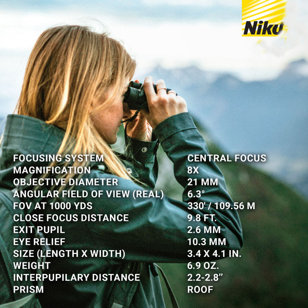 product variation NIKON Aculon T02 8x21 White Binoculars (16734) image