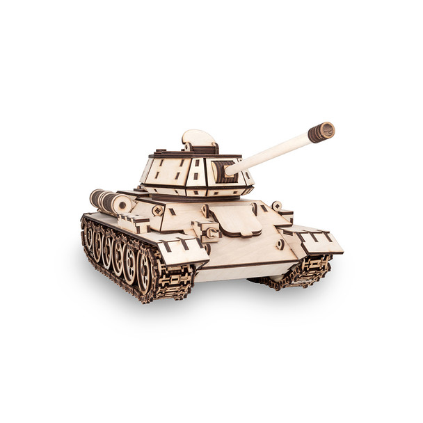 ECO WOOD ART Tank T-34 600-Piece 3D Puzzle