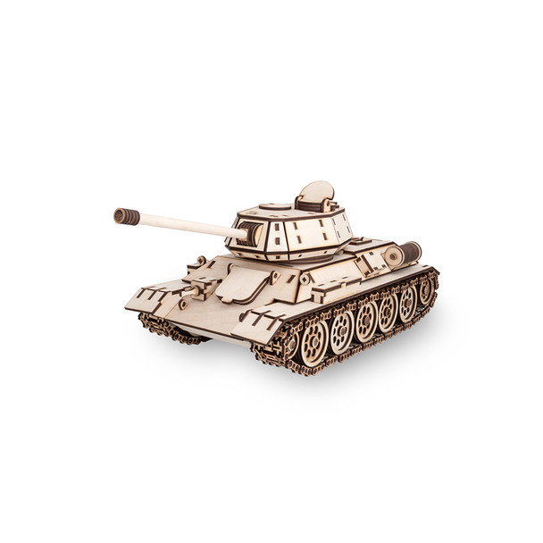 ECO WOOD ART Tank T-34 600-Piece 3D Puzzle