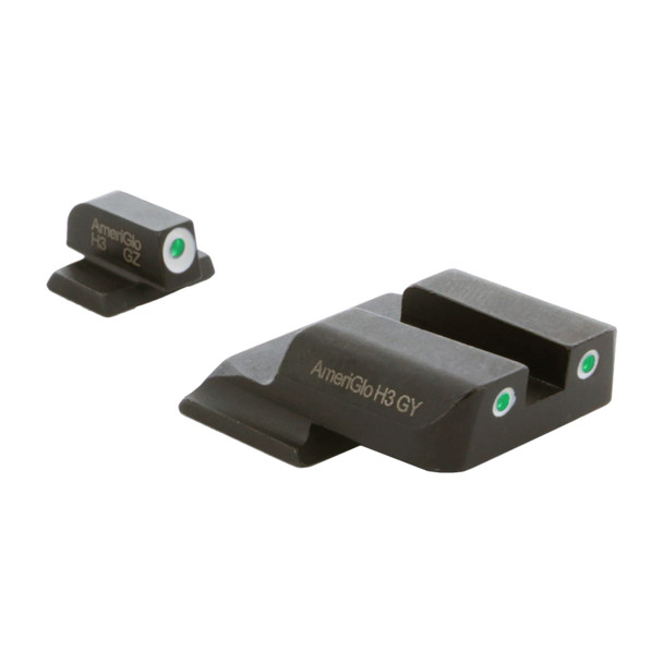 product variation AMERIGLO S&W Classic Style 3-Dot Green with White Outline Front and Rear Sights (SW-801) image