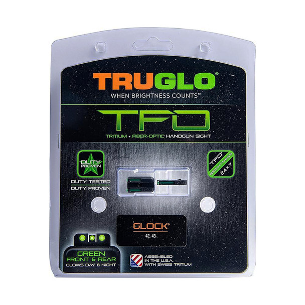 TRUGLO Brite-Site TFO Green for Glock 42 Handgun Sights (TG131GT1A)