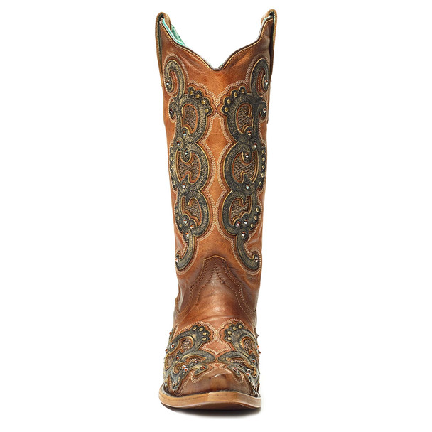 CORRAL Women's Overlay Embroidery and Studs Boot (E1508-LD)