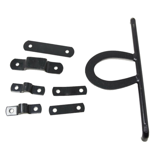 product variation INTREPID INTERNATIONAL Horseshoe Black Barn Door Latch (BD102) image