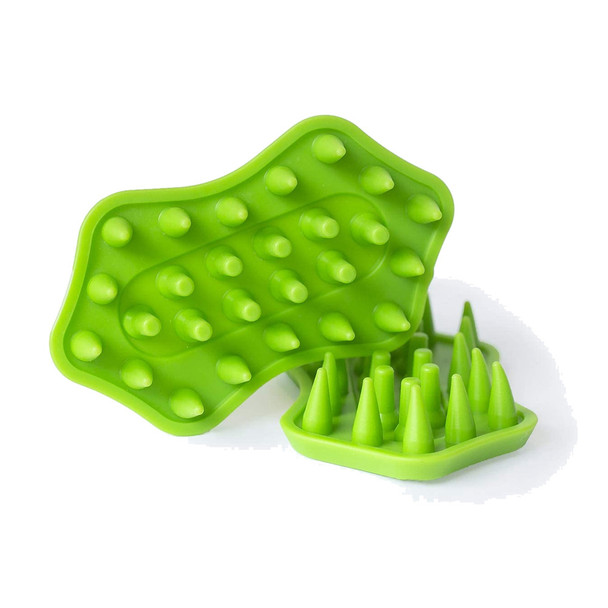 product variation INTREPID INTERNATIONAL Small For Short Long Hair Green Animal Massage Tool (MT002) image
