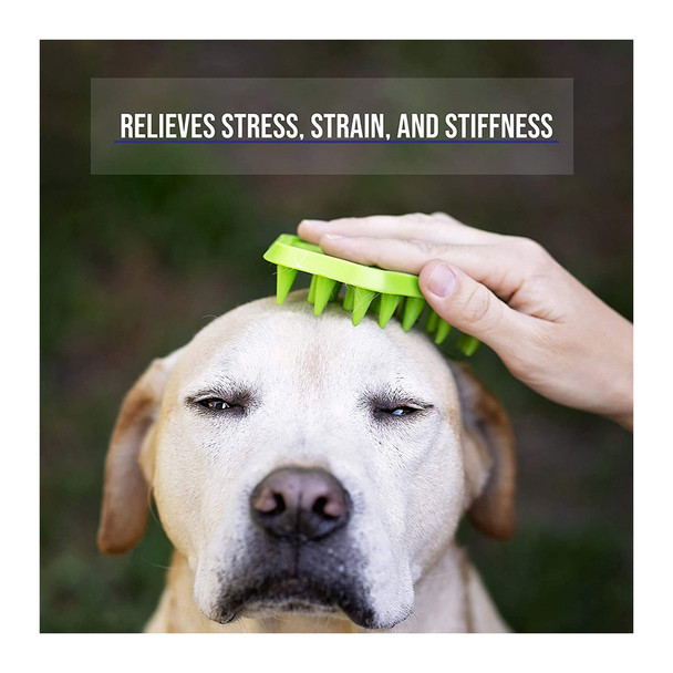 product variation INTREPID INTERNATIONAL Small For Short Long Hair Green Animal Massage Tool (MT002) image