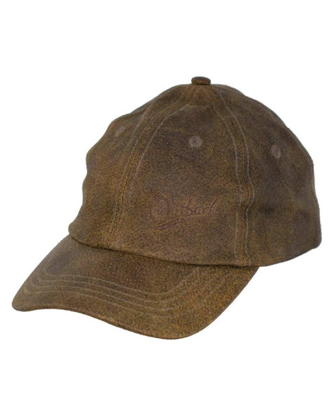 OUTBACK TRADING Leather Slugger Brown Cap (1450-BRN-ONE)