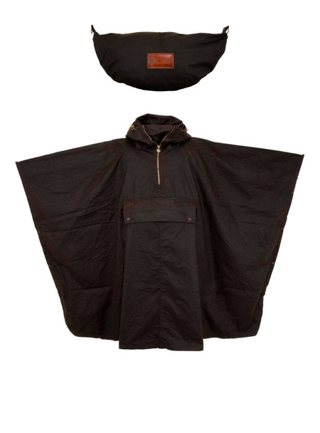 OUTBACK TRADING Packable Brown Poncho (2101-BRN-ONE)