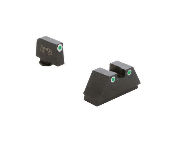 product variation AMERIGLO Tall Suppressor Style 3 Dot Green Front/Rear Night Sight Set (GL-329) image