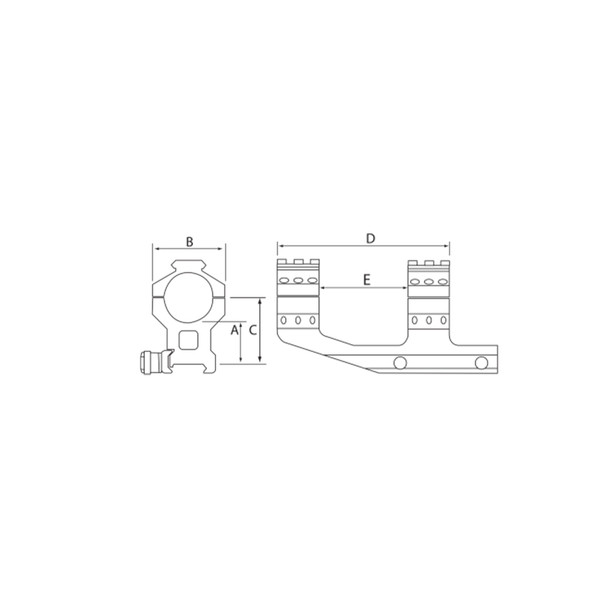 BURRIS AR-P.E.P.R. 1in Mount (410343)