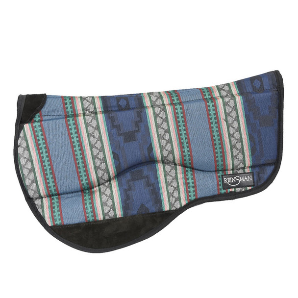 CIRCLE Y Trail Swayback Corral Navy Contour Pad (44849T)