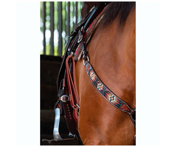 product variation CIRCLE Y Southwest Beaded Breast Collar (X4116-600V) image