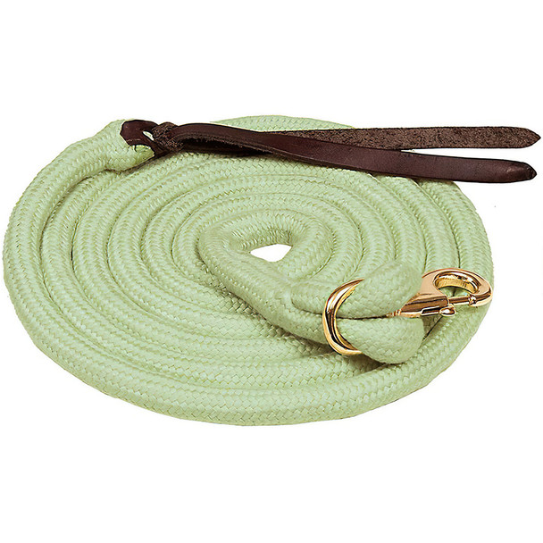 MUSTANG Bamboo Cowboy 5/8in x 10ft Green/Bamboo Lead (5999-E)