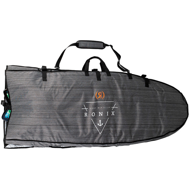 product variation RONIX Bimini Top 4pc Surf Board Heather Gray/Orange Case (215142) image