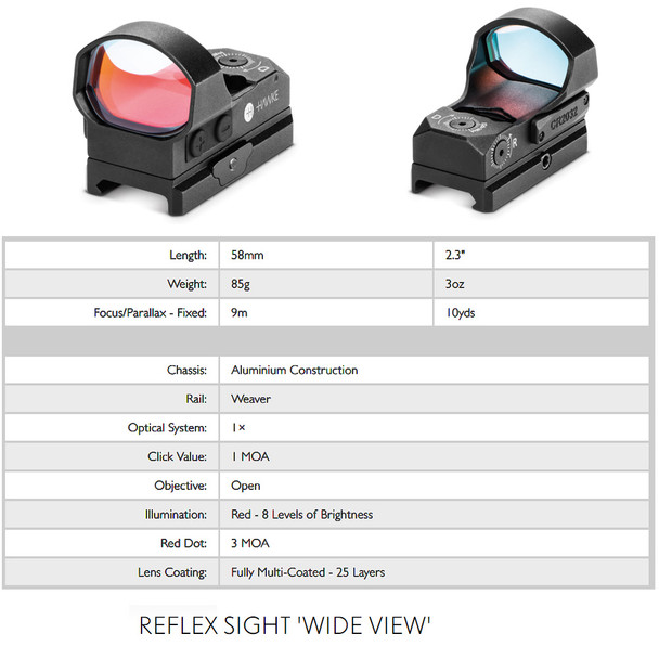 product variation HAWKE Reflex Wide View 3 MOA Red Dot Sight (12144) image